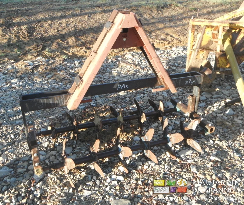 photo du bogie train de bêches attelable sur cultibutte