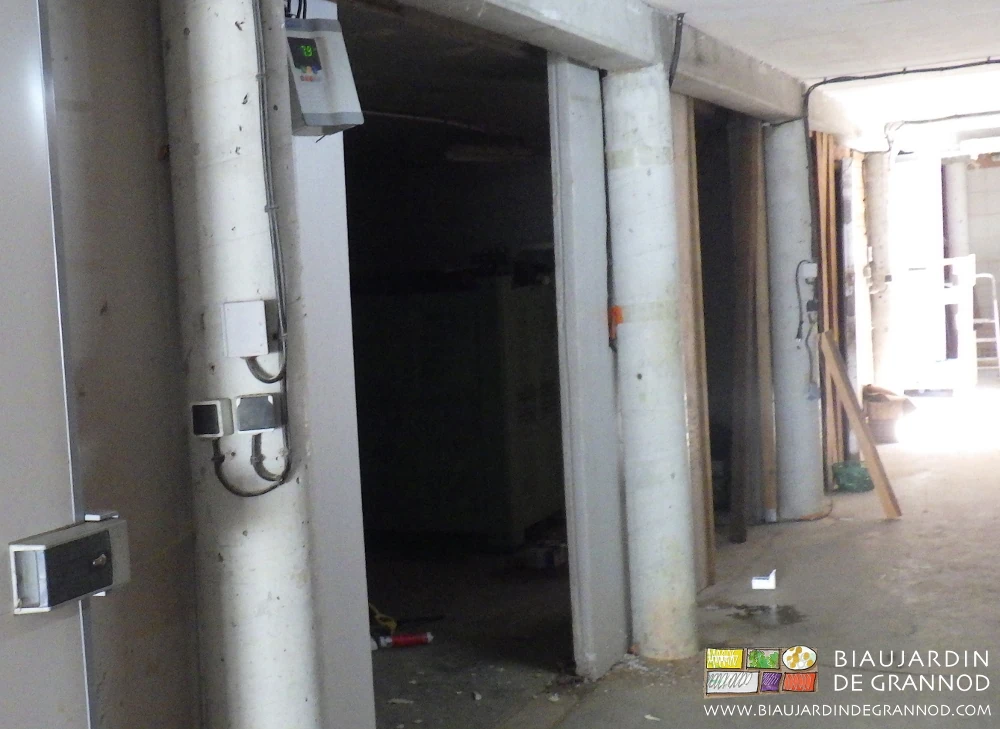 photo de la fine structure porteuse du bâtiment