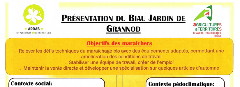 page de présentation de l'audit technico-économique du Biau Jardin de Grannod