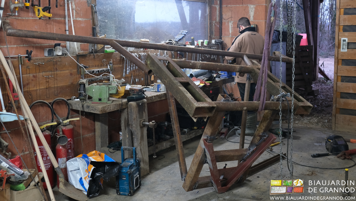 photo de l'outil de déroulage en fin de fabrication