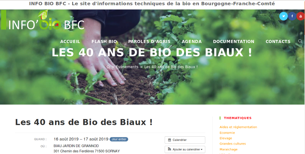 agenda illustré de la chambre d'agriculture