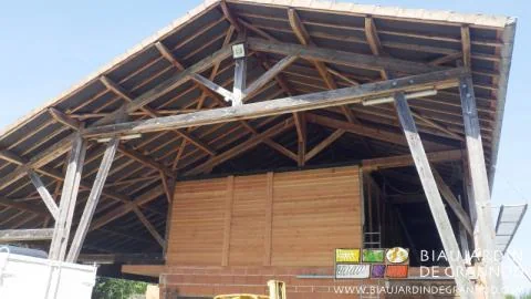 photo d'ensemble du local et du bâtiment bioclimatique