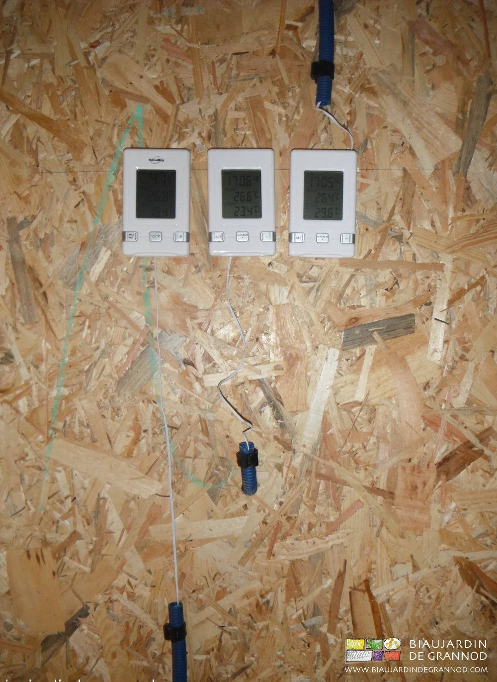 photo de l'ensemble de sondes température et hygrométrie pour apprivoiser le phénomène