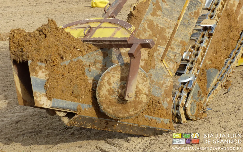 photo des disque de rebouchage sur bras articulé sur la dent de pose