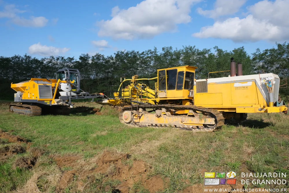 photo du sous-soleur suivie de la trémie par sa droite