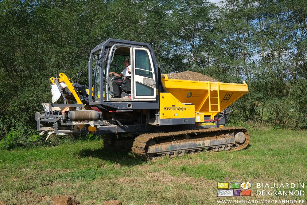 photo d'ensemble de la trémie à gravier