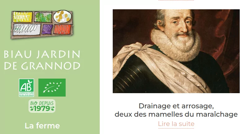 copie d'un tableau de Henri 4 servant de lien vers articles sur draiange et arrosage maraîchers