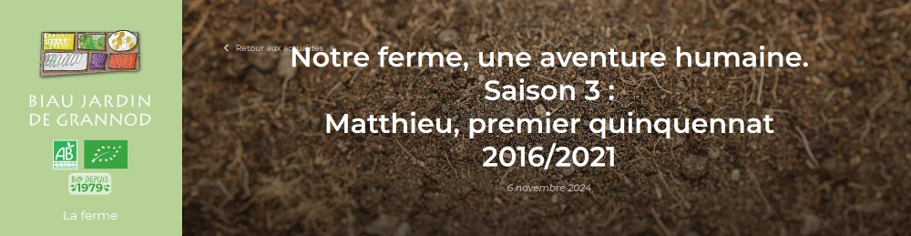 logo multicolore du Biau Jardin titré premier quiquennat