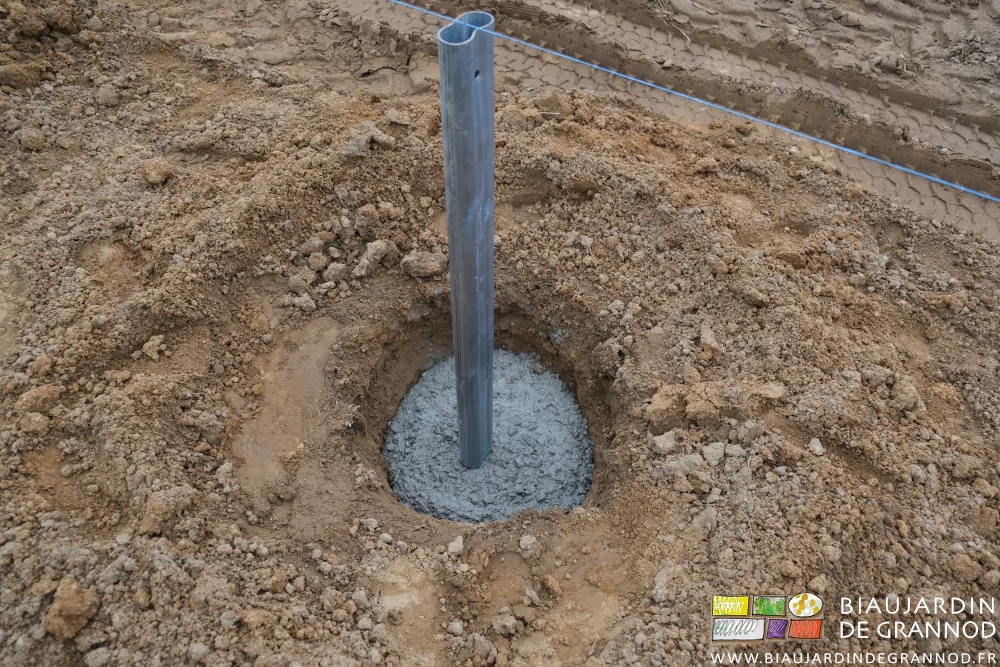 photo d'un pré-poteau sans accessoires