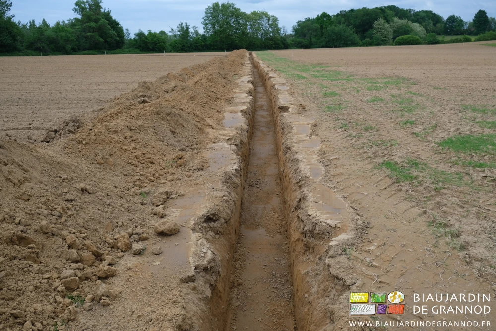 photo d'ensemble d'une des antennes de distribution d'eau d'arrosage