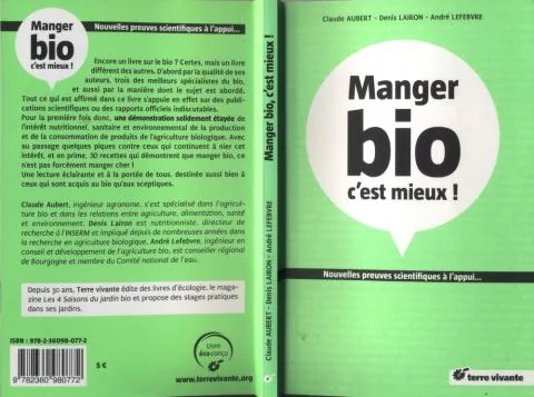 couverture verte du livre Manger bio c'est mieux