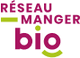 logo vert et violet du réseau manger bio