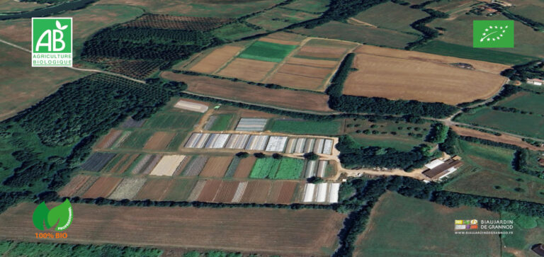 vue aérienne de notre ferme et son voisinage