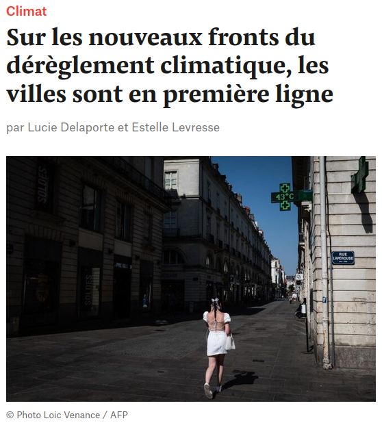 photo Mediapart les villes en première ligne femme marchant sur le trottoir côté plein soleil